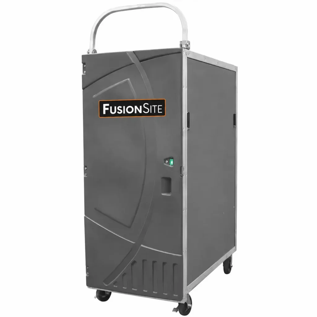 High rise portable toilet unit for multi story construction in Cedar Rapids, Iowa
