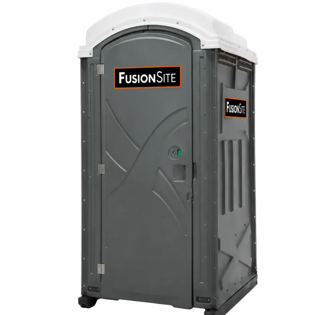 Standard portable toilet rental unit in Cedar Rapids, Iowa